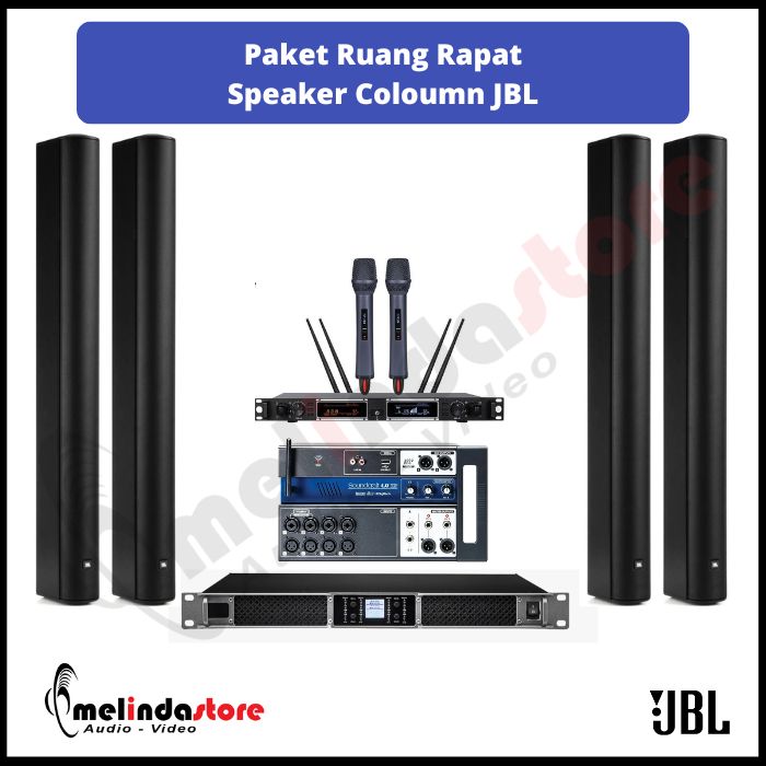 Paket Sound System Ruang Rapat Speaker Coloumn JBL CBT 100 | 4 Speaker